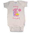 931412X - Baby Girl's 1st Birthday Infant Creeper